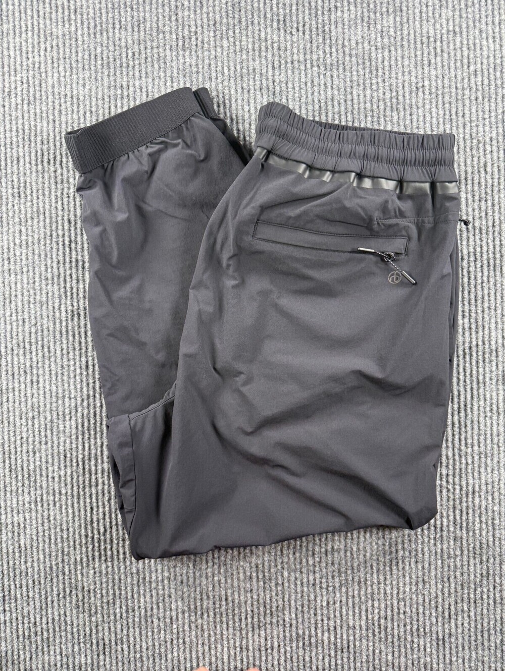 Rag & Bone Pursuit Tech Performance Joggers Mens XL Black Stretch Fleece